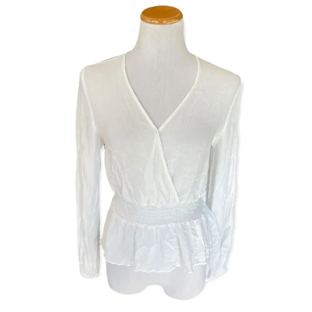 Womens Express City Chic Faux Wrap Shirt- Sz XS